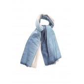 Titto - tom - sjaal dégradé blauw ecru